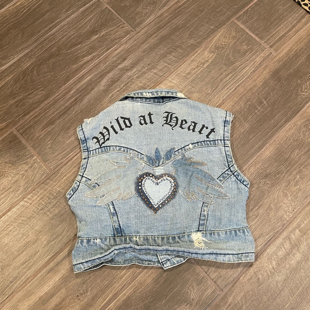 Z. Cavaricci Vintage Denim Vest Size Small